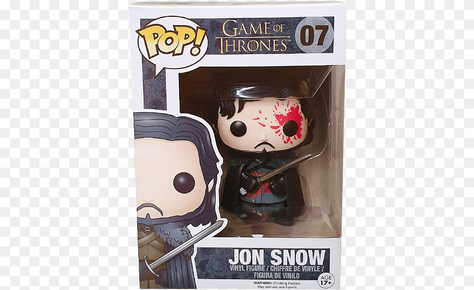 Game Of Thrones Jon Snow Bloody Us Exclusive Pop Vinyl Figure Hound Funko Pop Fake, Book, Publication Free Transparent Png