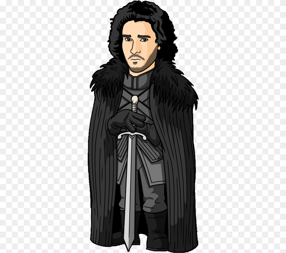 Game Of Thrones Jon Snow Clipart, Fashion, Adult, Person, Man Png