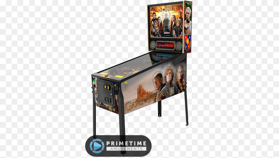 Game Of Thrones Pinball Pro Model By Stern Pinball Ac Dc Pinball Premium Vault, Person, Arcade Game Machine Free Png Download