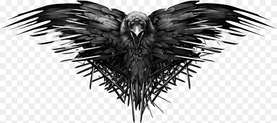 Game Of Thrones Raven Tattoo, Animal, Beak, Bird, Vulture Png Image