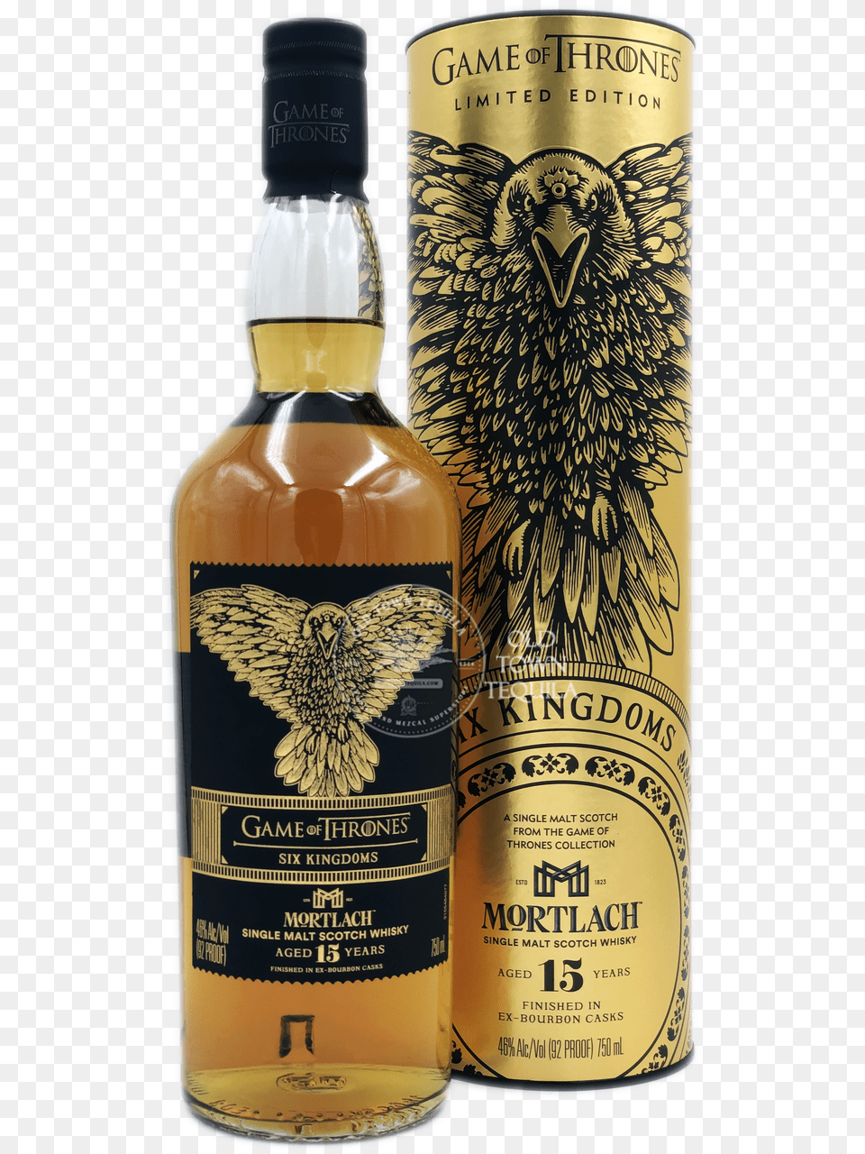 Game Of Thrones Six Kingdoms Mortlach 15 Years Single Scotch Whisky Single Melt, Alcohol, Beverage, Liquor, Beer Free Png