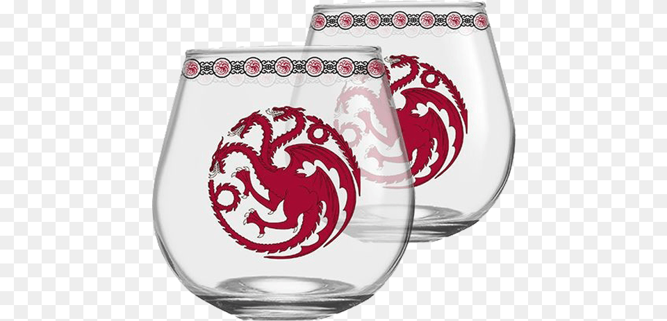 Game Of Thrones Targaryen Globe Glasses 2pack Targaryen Logo, Glass, Alcohol, Beverage, Liquor Png