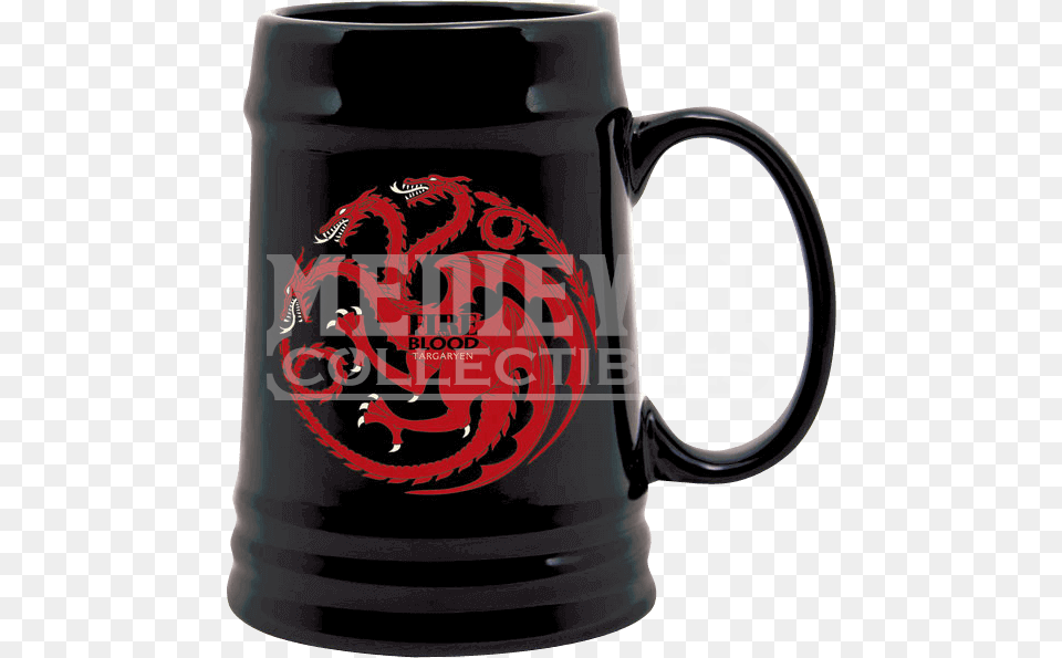 Game Of Thrones Targaryen Sigil Ceramic Stein Games Of Thrones Souvenir, Cup Free Transparent Png