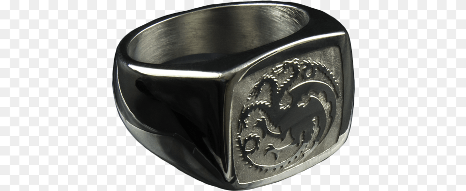 Game Of Thrones Targaryen Sigil Ring Size 10 Ring, Accessories, Jewelry, Silver Png Image
