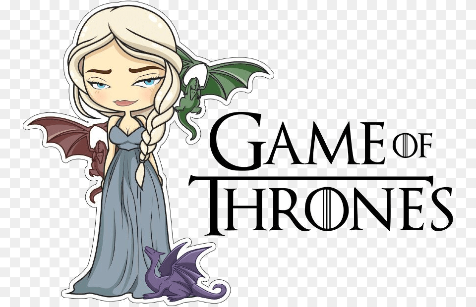 Game Of Thrones Throne Clipart Daenerys Sticker Il Logo Game Of Thrones, Book, Comics, Publication, Baby Free Png Download