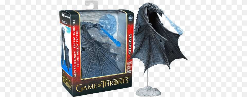 Game Of Thrones Viserion Ice Dragon Deluxe Box Set Mcfarlane Dragon Game Of Thrones Png