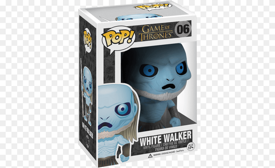Game Of Thrones White Walker Pop Figure Game Of Thrones White Walker Pop Vinyl Figure, Plush, Toy, Box Png