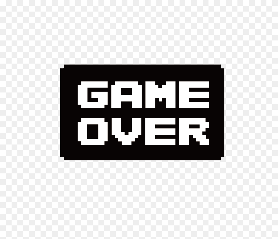 Game Over, Stencil, Sticker, Qr Code, Text Png Image