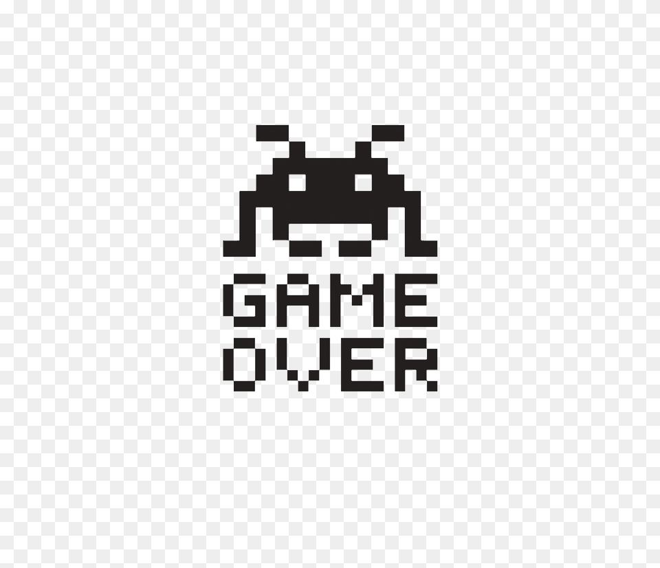 Game Over, Stencil, Qr Code Png