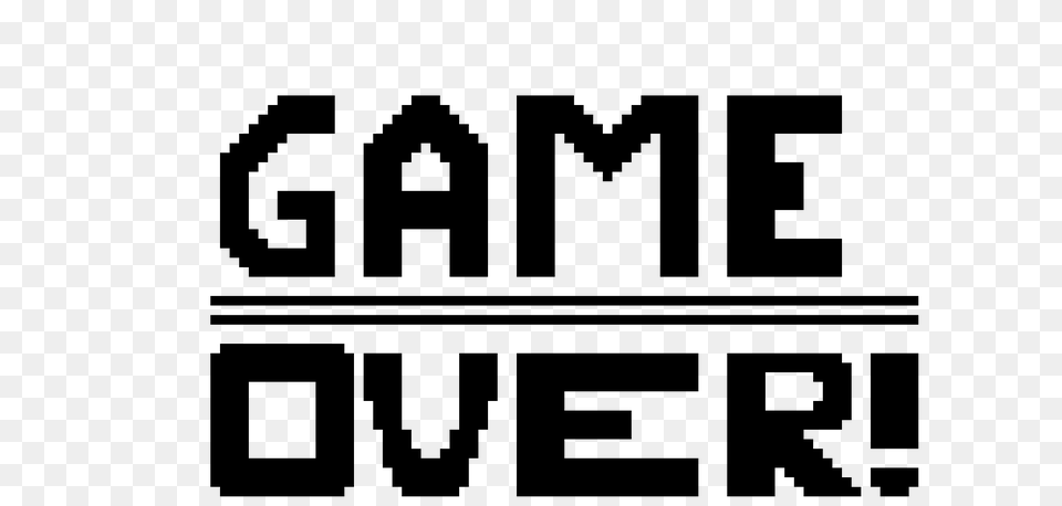 Game Over, Gray Free Png