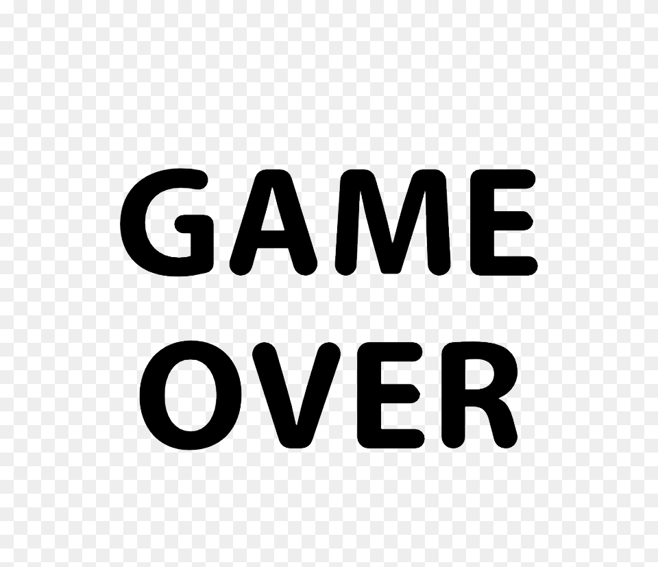 Game Over, Text Png