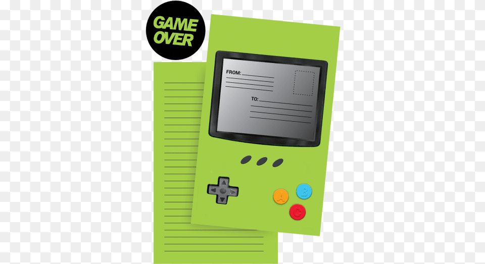 Game Over Foldover Cards Game Boy, Computer, Electronics, Computer Hardware, Hardware Free Png