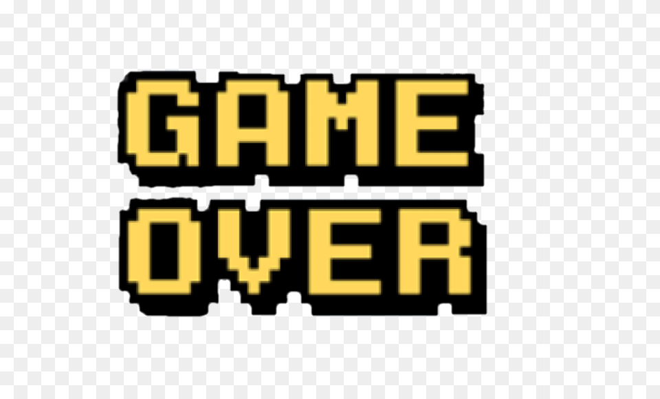 Game Over Game Over Yellow, Scoreboard, Text Png