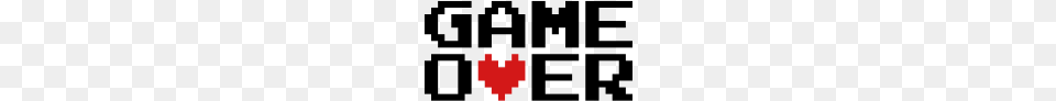 Game Over Heart Love, Gray Free Transparent Png