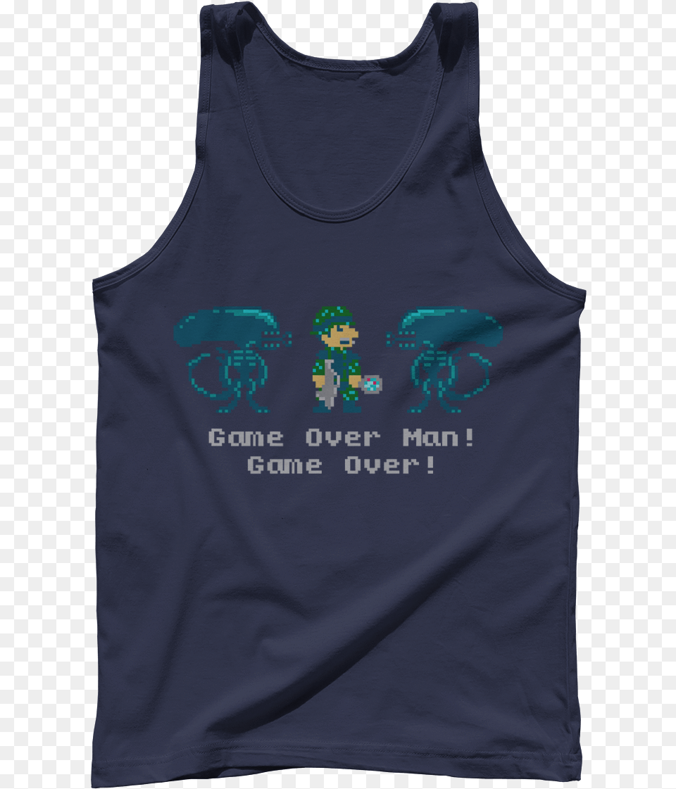 Game Over Man Sky39s Out Thighs Out, Clothing, Tank Top, Person, Face Free Png