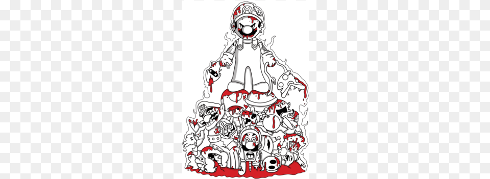Game Over Mario Game Over Shirt, Art, Doodle, Drawing, Adult Free Png