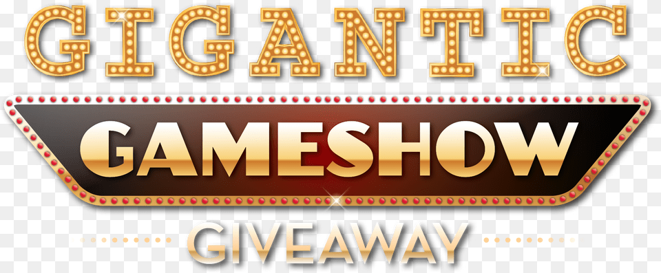 Game Show Give Away Gigantic Logo Game Show Logo, Scoreboard, Text Free Transparent Png