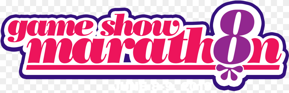 Game Show Marathon, Sticker, Logo, Text, Purple Png Image