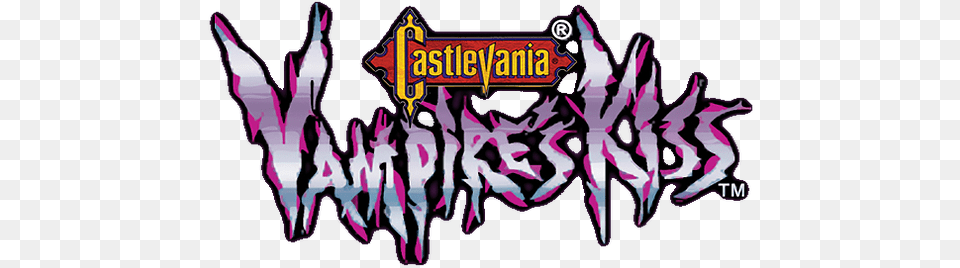 Game Snes Dracula X Et Castlevania Sur Super Castlevania Kiss Logo, Art, Graphics, Purple, Graffiti Free Png