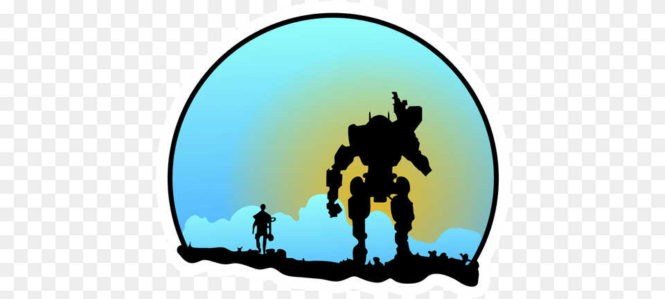 Game Titanfall 2 Sticker Sticker Mania Titanfall 2 Vector, Silhouette, Person Free Png Download
