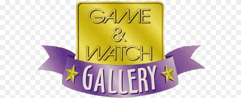 Game U0026 Watch Gallery Series Super Mario Wiki The Mario Game And Watch Gallery Logo, Gold, Text Png