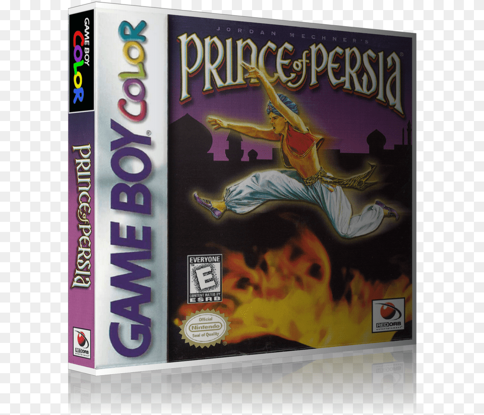 Gameboy Color Prince Of Persia Game Cover To Fit A Game Boy, Advertisement, Person, Poster, Face Png