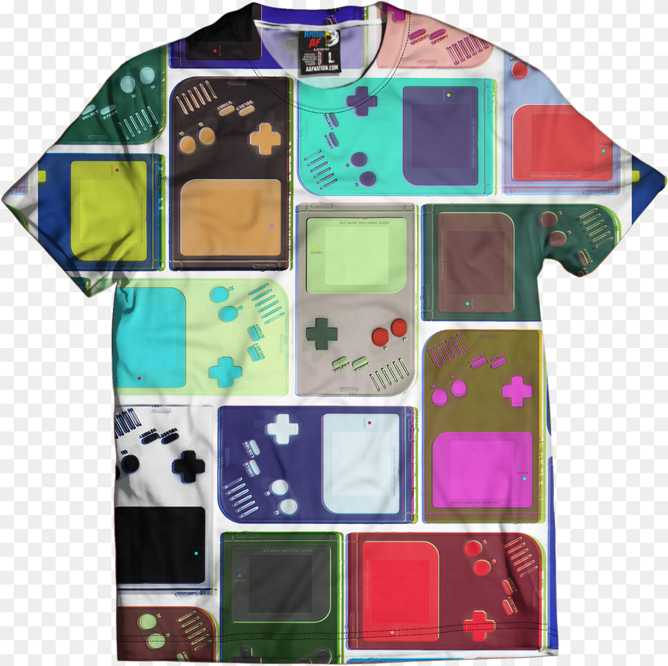 Gameboy Gadget, Applique, Clothing, Pattern, Shirt Png Image