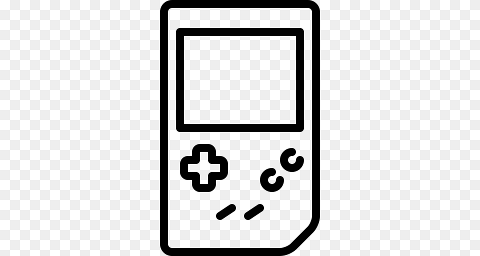 Gameboy Icon, Gray Png