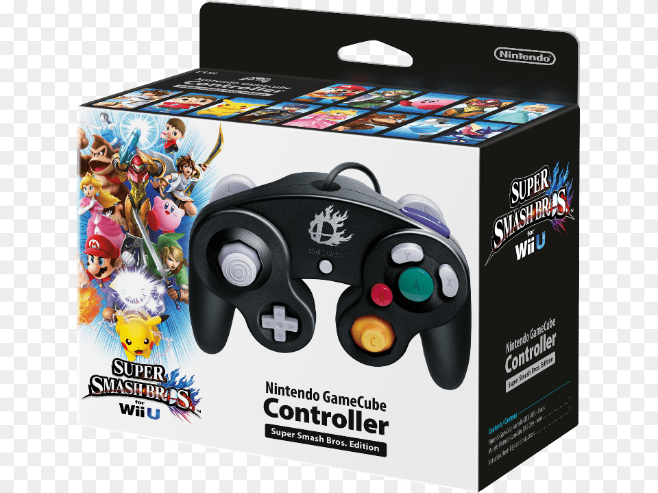 Gamecube Boxart Wii U Smash Controller, Electronics, Person, Joystick Png Image