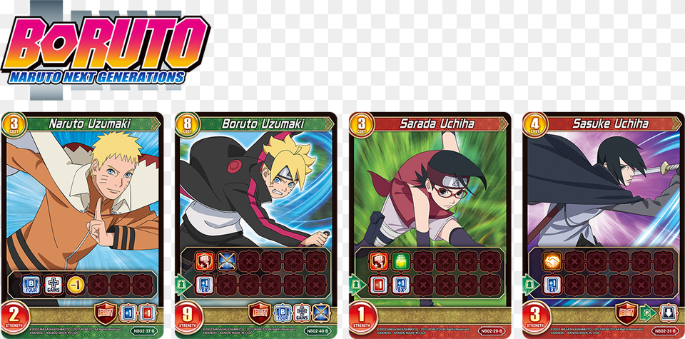Gameplay Effects Are Icons Naruto Boruto Card Game, Book, Comics, Publication, Baby Free Png