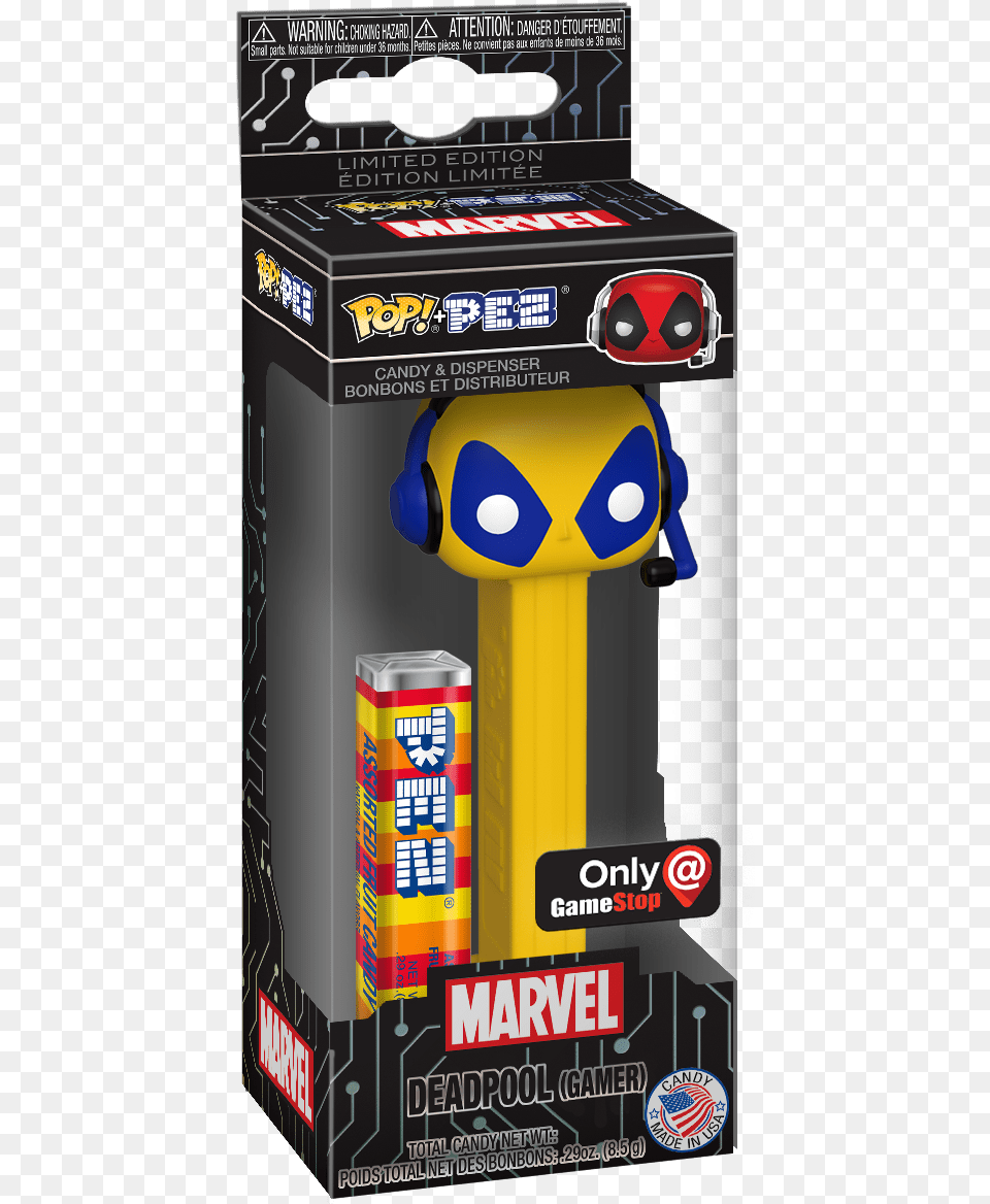 Gamer Deadpool Pop Pez, Can, Tin Free Transparent Png