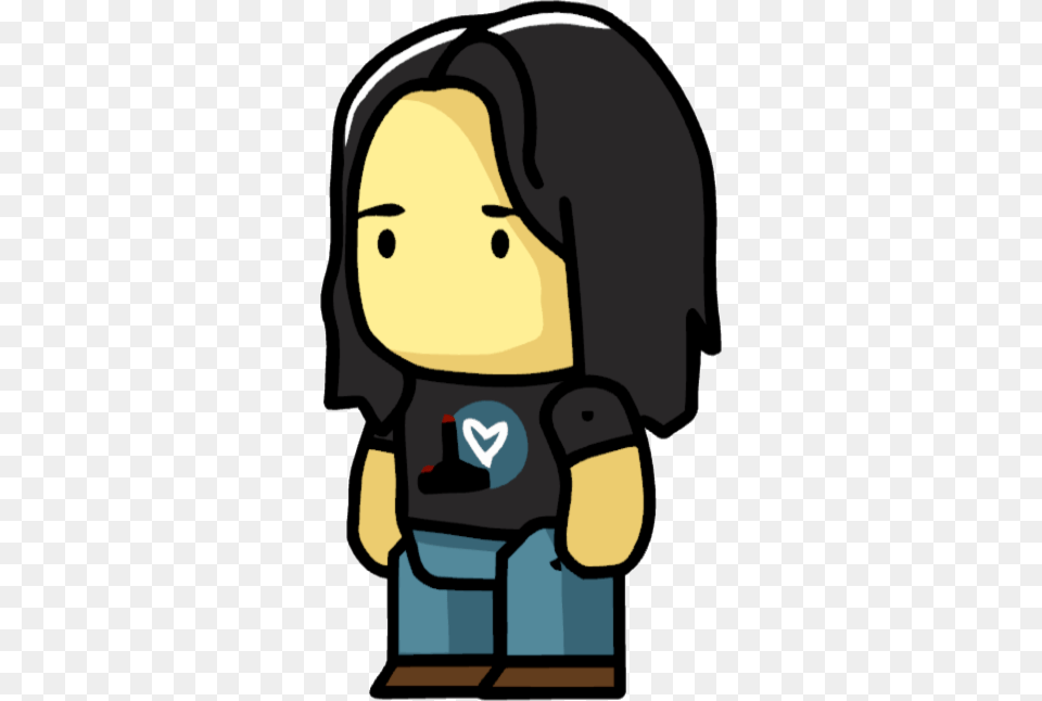 Gamer Female Long Hair Scribblenauts, Baby, Person, Plush, Toy Free Transparent Png