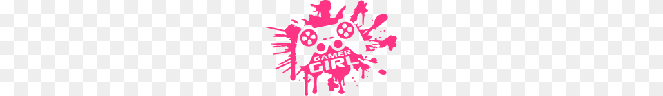 Gamer Girl Girls Woman Controller Blood Spatter Dr, Art, Graphics, Purple, People Free Png