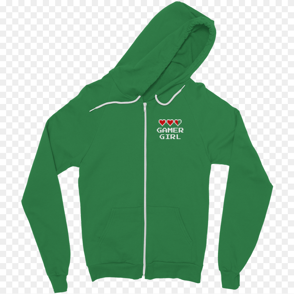 Gamer Girl Video Game Classic Adult Zip Hoodie Hoodie, Clothing, Hood, Knitwear, Sweater Png Image