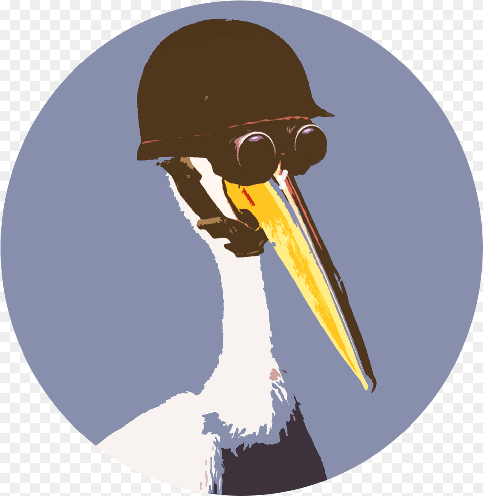 Gamer Pelican, Animal, Beak, Bird, Helmet Png Image