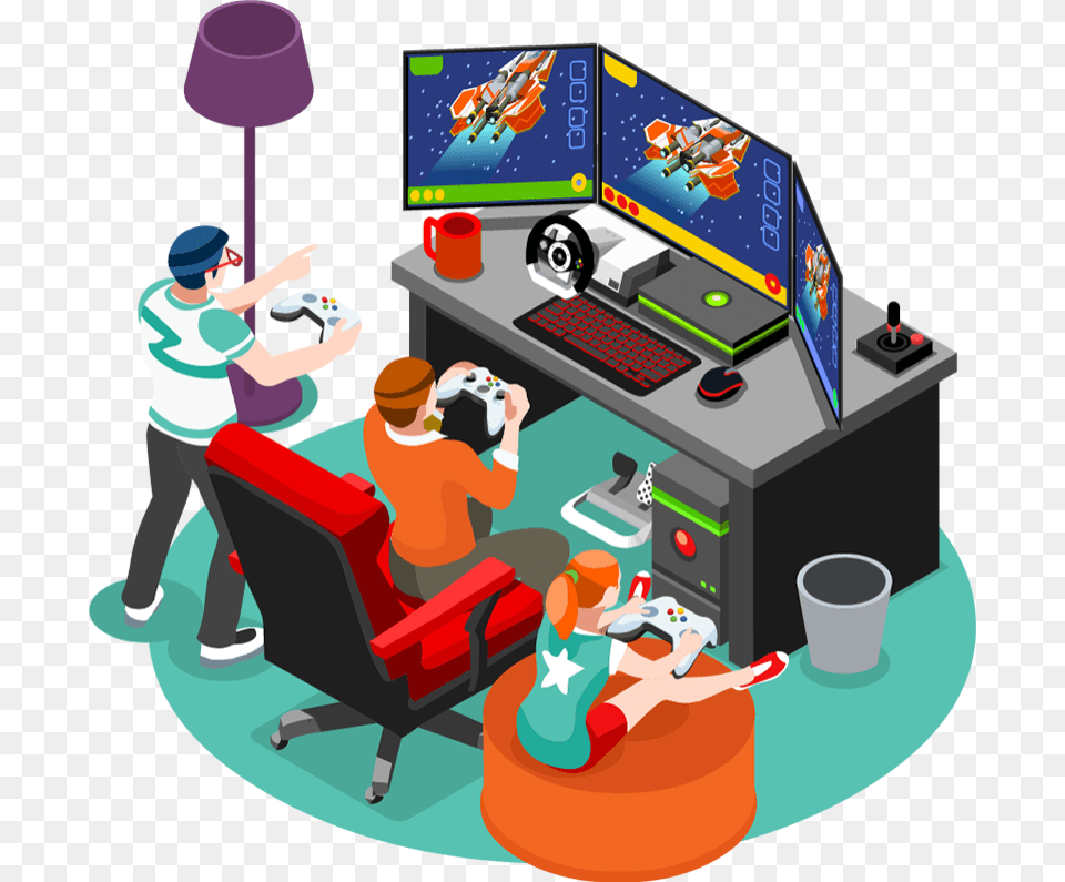 Gamers Computer Video Game Graphic Designer, Person, Male, Boy, Child Png