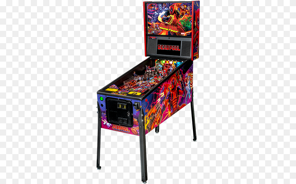 Games Deadpool Stern Pinball Machine, Arcade Game Machine, Game Png Image