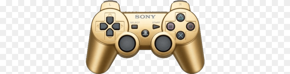 Games Gaming And Gold Image Sony Dualshock 3 Gold Controller, Electronics, Appliance, Blow Dryer, Device Free Transparent Png