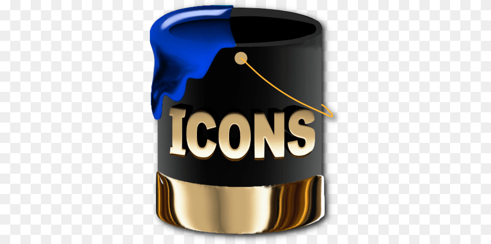 Games Icons Black And Gold Black Gold Icon, Bottle, Shaker Png Image