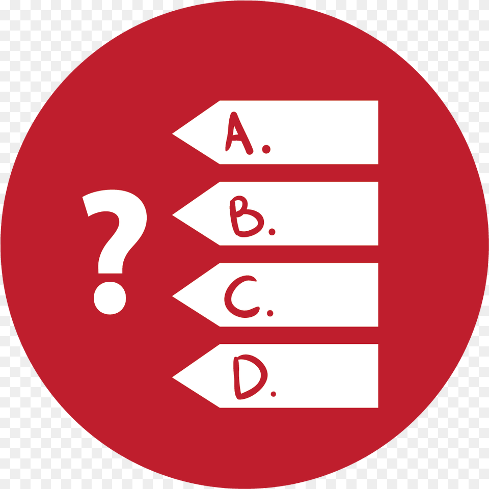 Games Red Quiz Icon On Iconfinder Multiple Choice Questions Icon, Symbol, Number, Text, First Aid Free Png Download