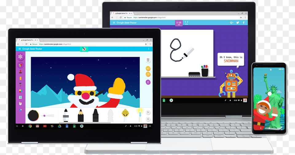 Games Santa Claus, Computer, Electronics, Laptop, Pc Free Transparent Png