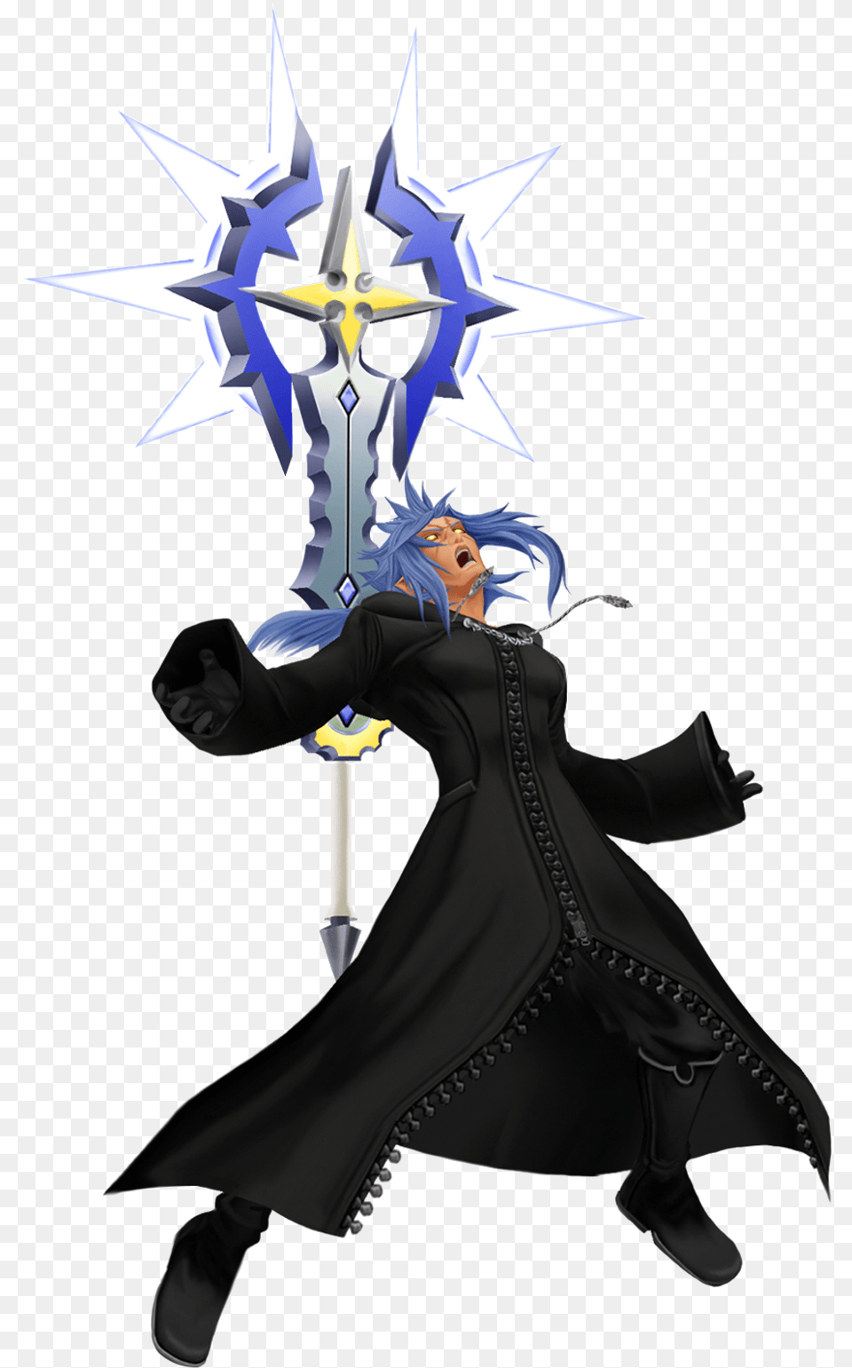 Gamesax Kingdom Hearts Wiki The Kingdom Hearts Encyclopedia Kingdom Hearts Saix, Sword, Weapon, Person, Book Free Transparent Png