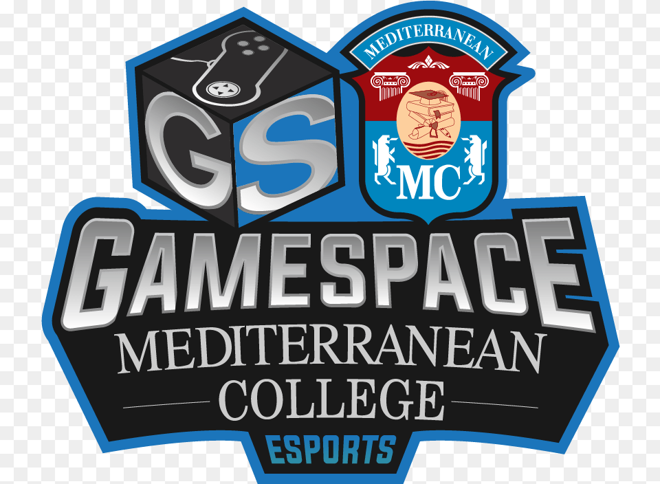 Gamespace Mediterranean College Esportslogo Square Mediterranean College, Advertisement, Logo, Poster, Symbol Png Image