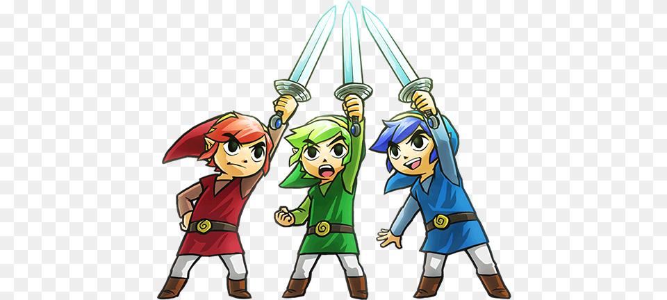 Gamestop Zelda Triforce Heroes, Book, Comics, Publication, Sword Png