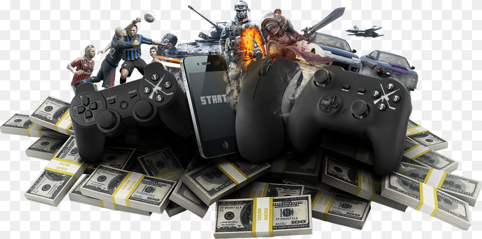 Gaming And Money Video Games And Money, Adult, Person, Man, Male Png Image