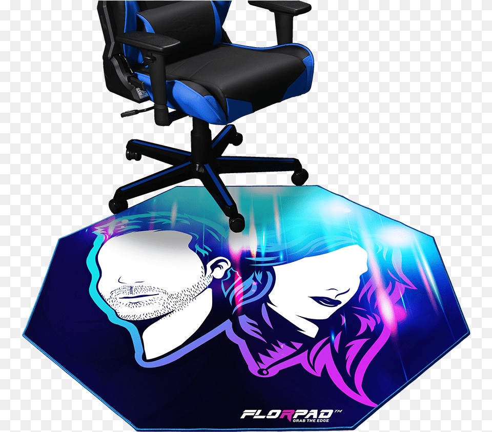 Gaming Chair Floor Pad Hd Download Download Florpad Gaming, Home Decor, Furniture, Adult, Person Png Image