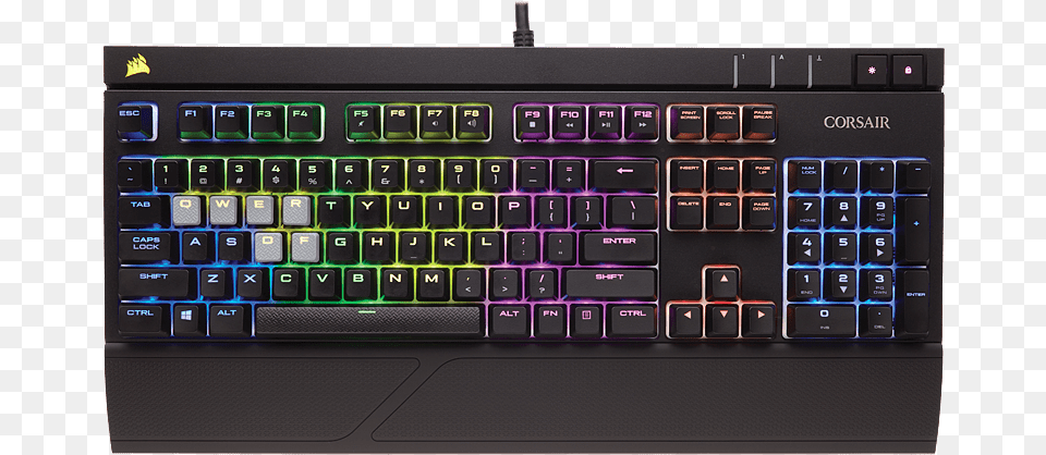 Gaming Keyboard Download Corsair Strafe Rgb Keys, Computer, Computer Hardware, Computer Keyboard, Electronics Png Image