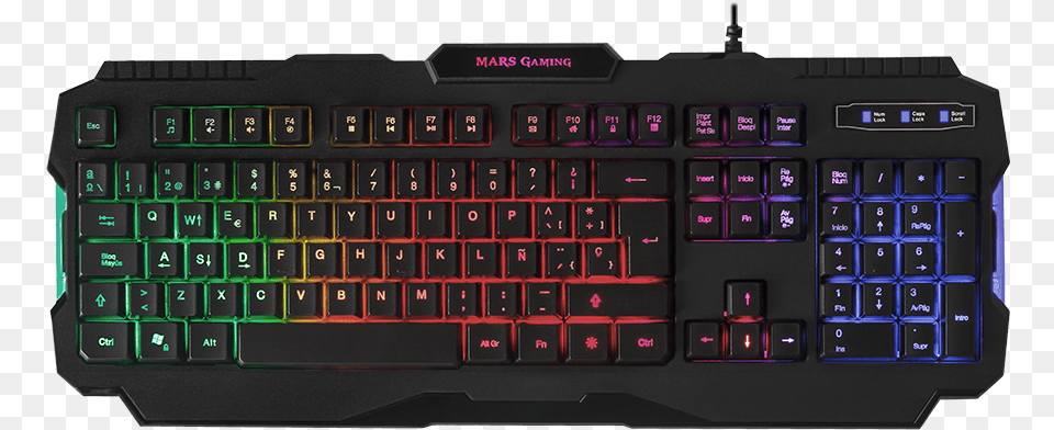 Gaming Keyboard Teclado Mars Gaming, Computer, Computer Hardware, Computer Keyboard, Electronics Png