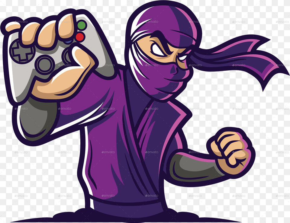 Gaming Ninja Logo Color 01 Ninja Logo Gaming, Body Part, Person, Hand, Comics Free Png Download