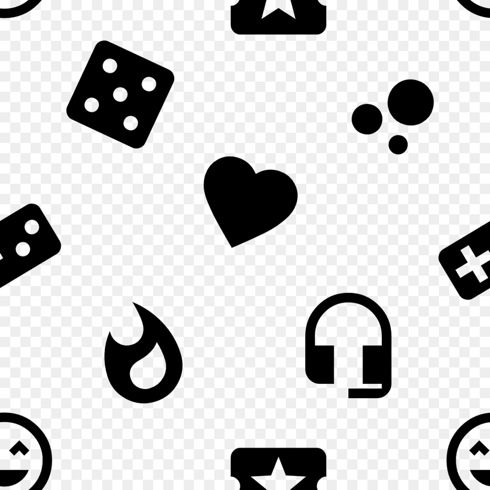 Gaming Pattern, Gray Free Transparent Png